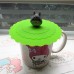 Silicone Leakproof Coffee Mug Suction Lid Cap Airtight Sealed Cup Cover Lovely